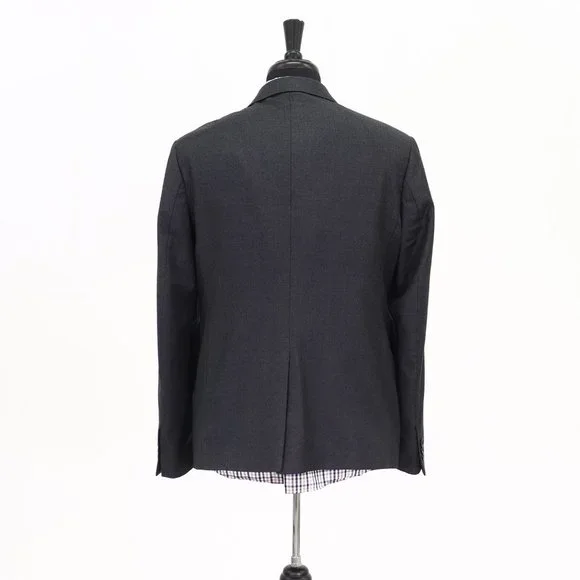 Frank & Oak 42R Gray Solid 2-Button Sport Coat Blazer Jacket G111